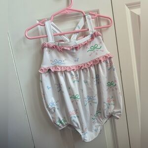 TBBC white floral bow swimsuit